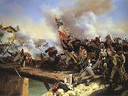 Napoleon Bonaparte leading his troops over the bridge of Arcole Horace Vernet